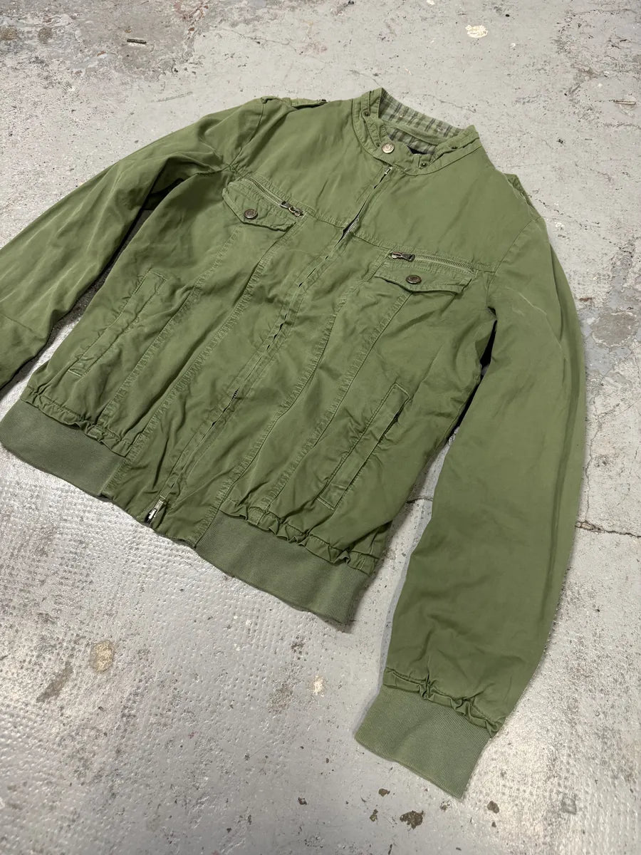 SS2003 Dolce & Gabbana Green Military Bomber Jacket iYeeWyo 7