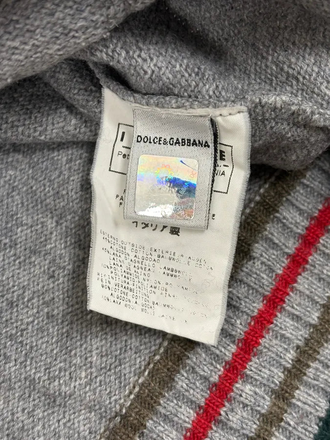 SS2003 Dolce & Gabbana Grey Italian Zip-up Hooded Sweater xDYbDav 11