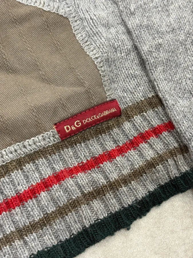 SS2003 Dolce & Gabbana Grey Italian Zip-up Hooded Sweater xDYbDav 8