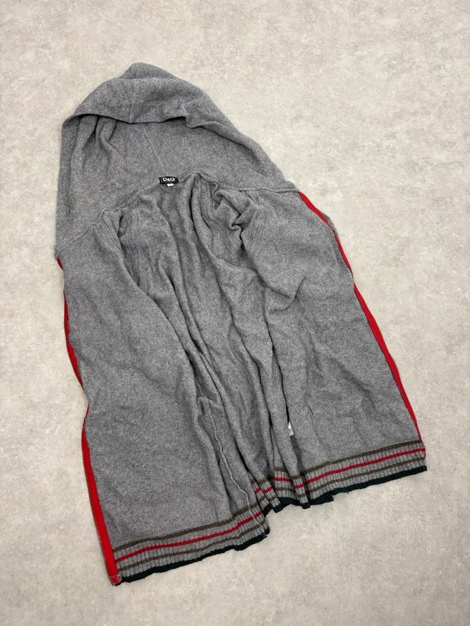 SS2003 Dolce & Gabbana Grey Italian Zip-up Hooded Sweater xDYbDav 6