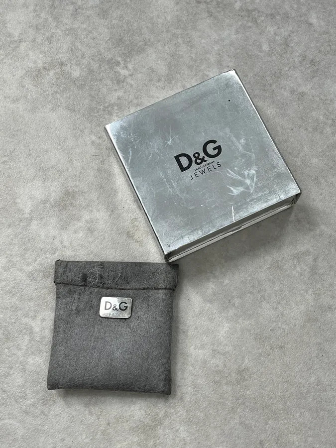 SS2003 Dolce & Gabbana Grey Rosary Cross Necklace EcyUVRX 6