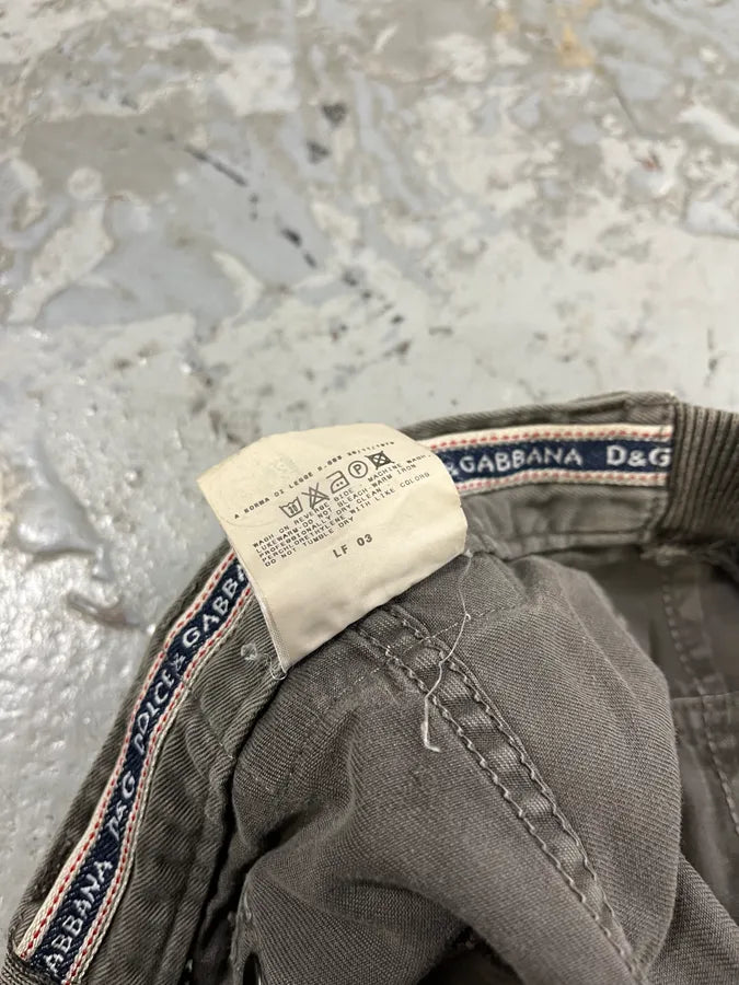 SS2003 Dolce & Gabbana Grey Utility Military Cargo Shorts WCPCATX 11