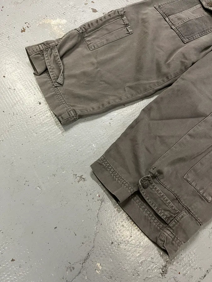 SS2003 Dolce & Gabbana Grey Utility Military Cargo Shorts WCPCATX 5
