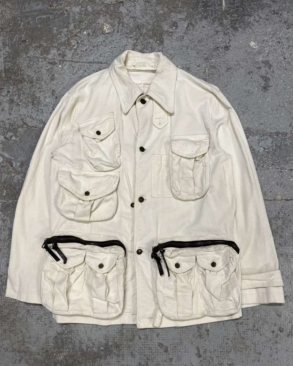 SS2003 Dolce & Gabbana Hunter Multi Pockets Beige Jacket (M/L) hpBngjX 0