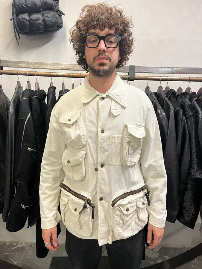 SS2003 Dolce & Gabbana Hunter Multi Pockets Beige Jacket (M/L) hpBngjX 1