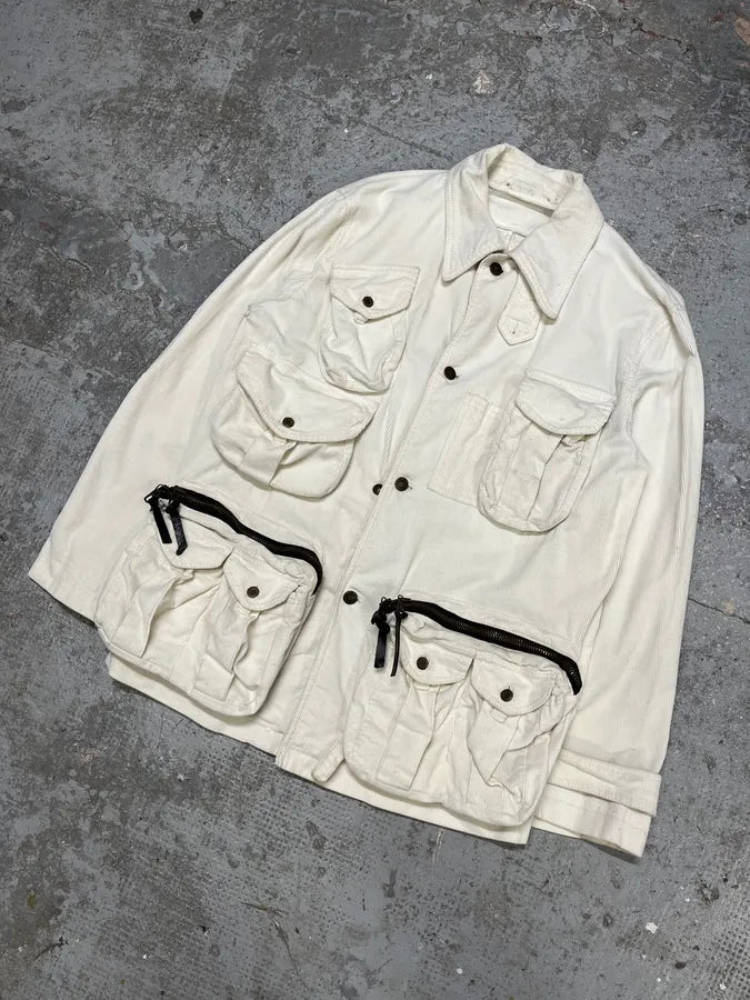 SS2003 Dolce & Gabbana Hunter Multi Pockets Beige Jacket (M/L) hpBngjX 3