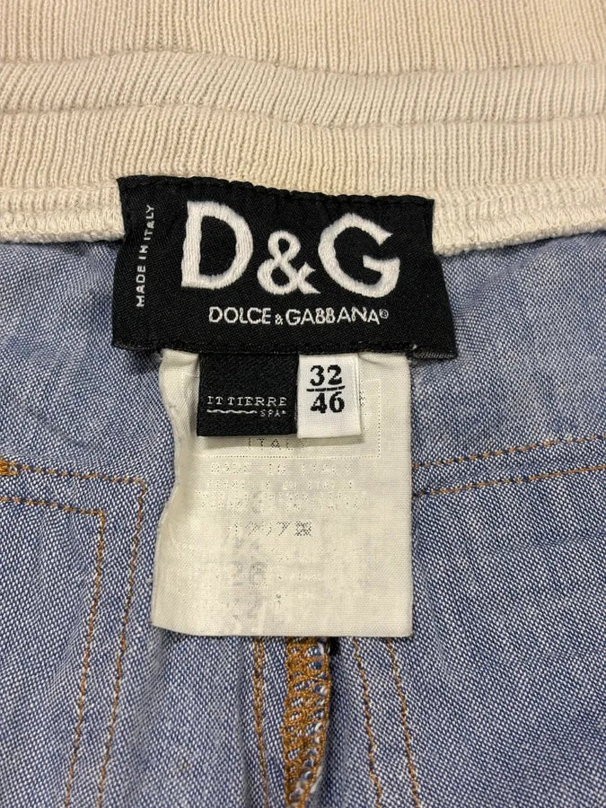 SS2003 Dolce & Gabbana Linen Cargo Zip Short hxBvcto 10