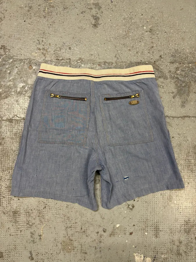 SS2003 Dolce & Gabbana Linen Cargo Zip Short hxBvcto 5