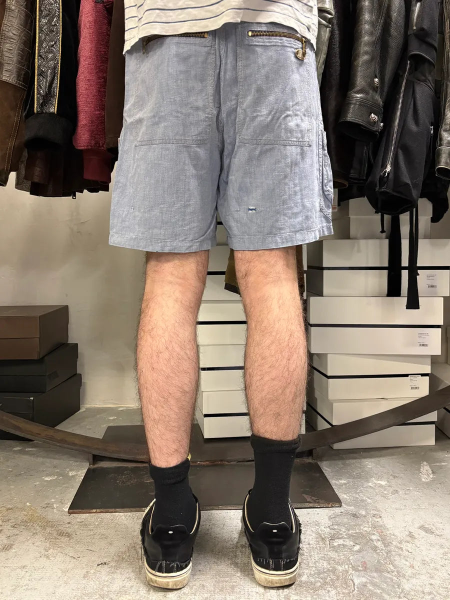 SS2003 Dolce & Gabbana Linen Cargo Zip Short hxBvcto 2