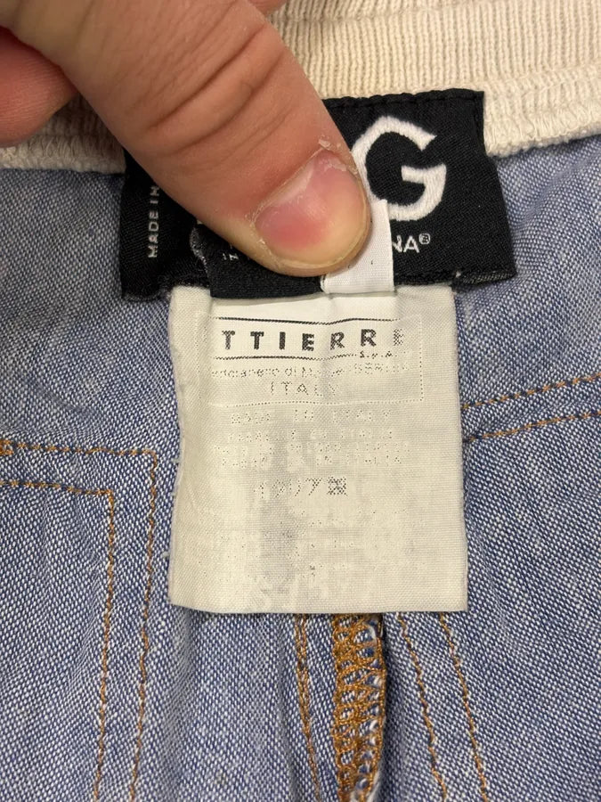 SS2003 Dolce & Gabbana Linen Cargo Zip Short hxBvcto 11