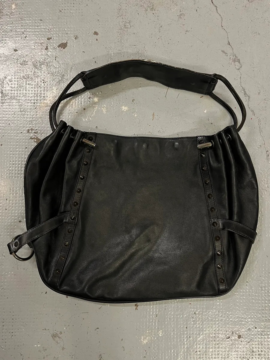 SS2003 Dolce & Gabbana Love Black Leather Handle Bag OlEArpH 5
