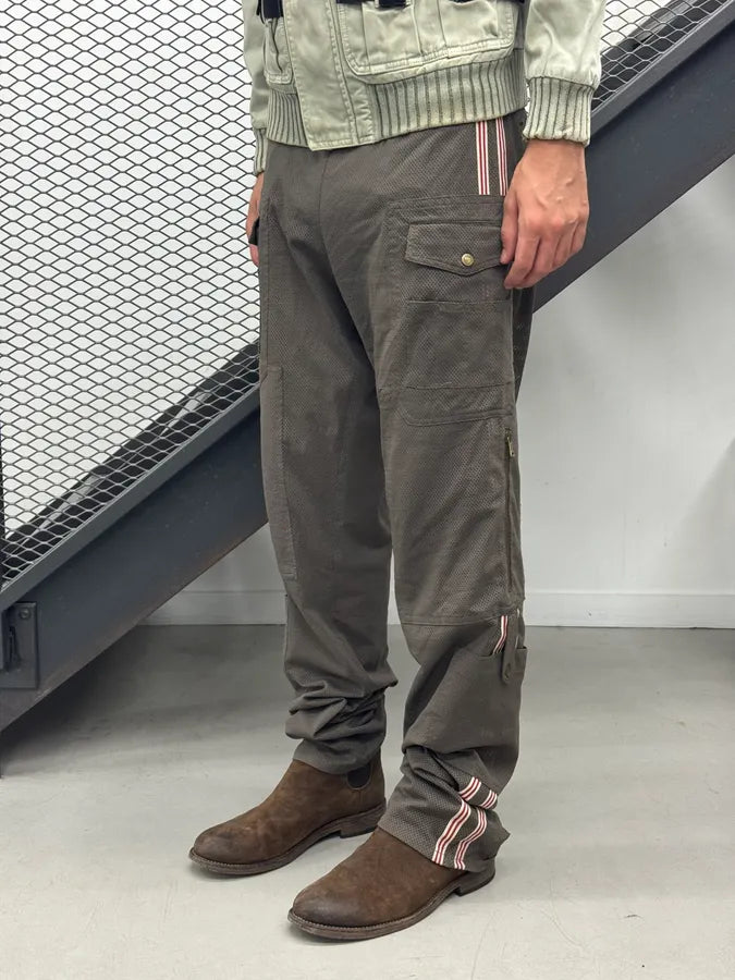 SS2003 Dolce & Gabbana Mesh Military Khaki Cargo Pants mKLjLYT 2