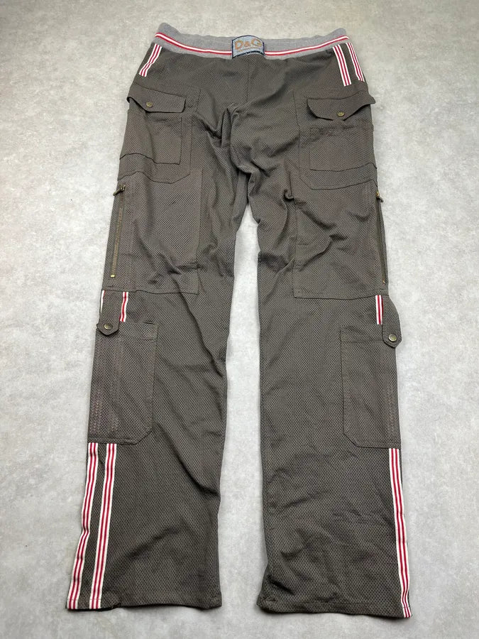 SS2003 Dolce & Gabbana Mesh Military Khaki Cargo Pants mKLjLYT 4