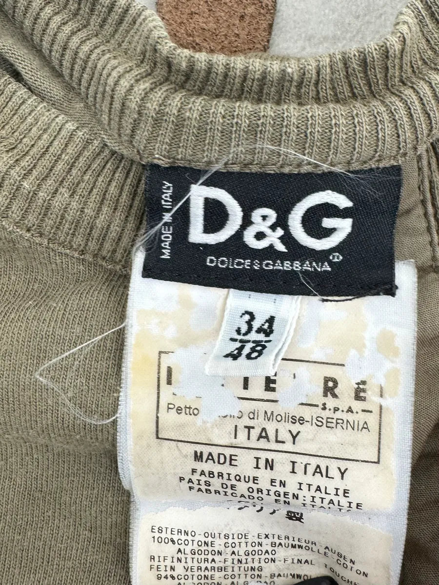 SS2003 Dolce & Gabbana Military Green Cargo Henley Longsleeves USADNVl 9