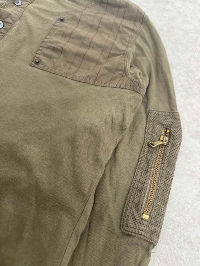 SS2003 Dolce & Gabbana Military Green Cargo Henley Longsleeves USADNVl 4