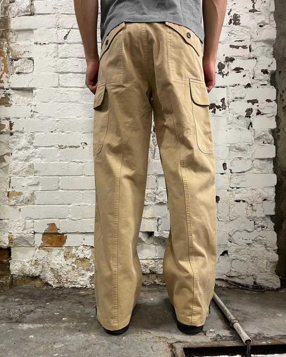 SS2003 Dolce & Gabbana Multi-Pocket Combat Beige Cargo Pants wiprwzN 2