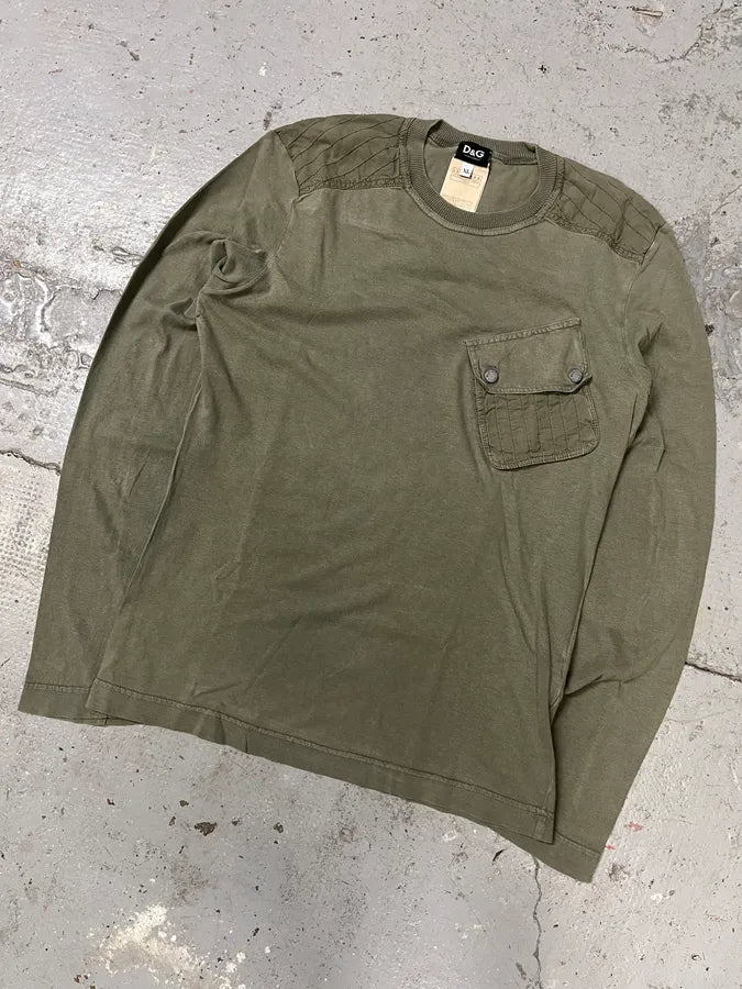 SS2003 Dolce & Gabbana Olive Cargo Longsleeves (M/L) BuhelwC 3