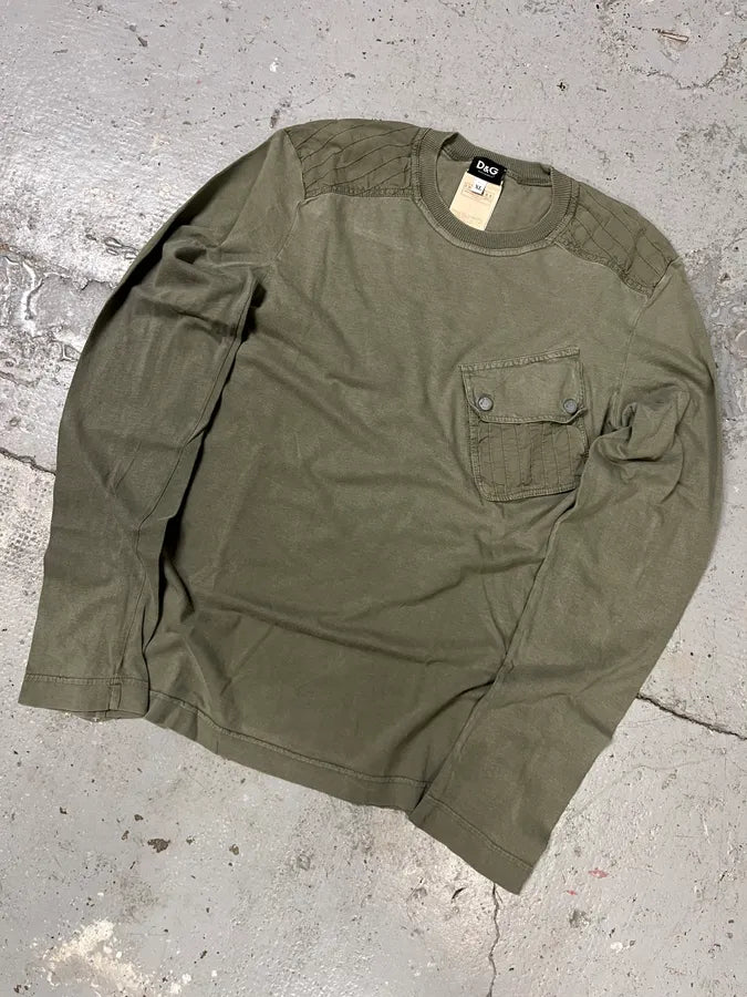 SS2003 Dolce & Gabbana Olive Cargo Longsleeves (M/L) BuhelwC 4