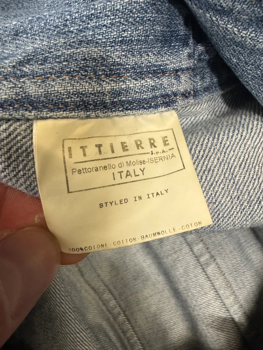 SS2003 Dolce & Gabbana Parachute Denim Cargo Cropped Jacket (M) uqfGytD 6