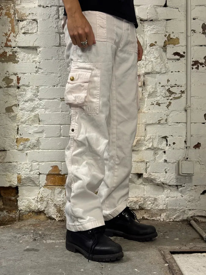 SS2003 Dolce & Gabbana Pink Multi-Pocket Cargo Pants QATKxtA 0