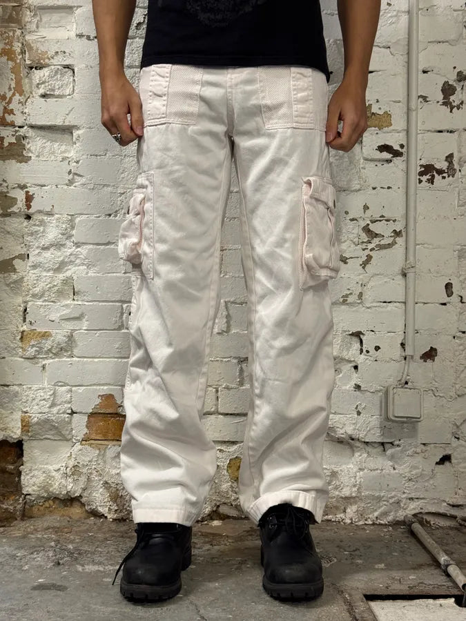 SS2003 Dolce & Gabbana Pink Multi-Pocket Cargo Pants QATKxtA 2