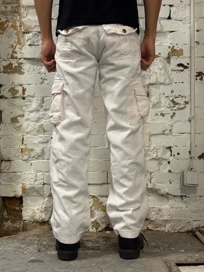 SS2003 Dolce & Gabbana Pink Multi-Pocket Cargo Pants QATKxtA 3