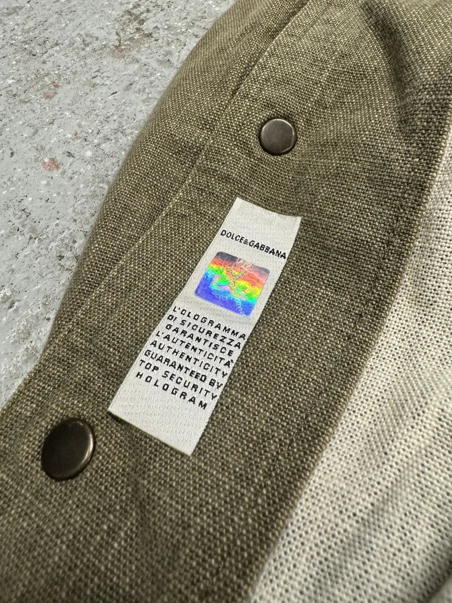 SS2003 Dolce & Gabbana Rebel Combat Hooded Denim Jacket (S) DsxqtqA 12