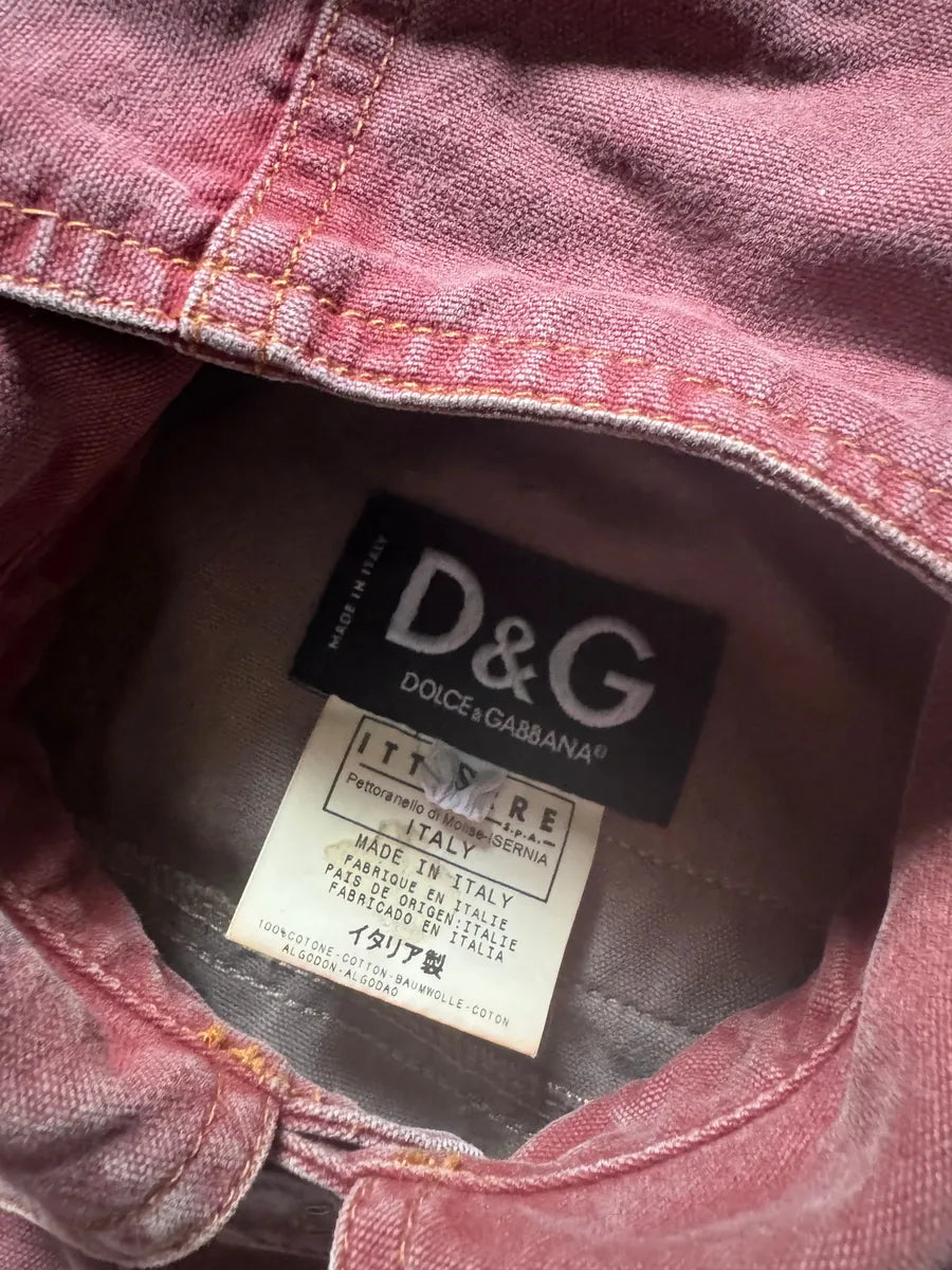 SS2003 Dolce & Gabbana Rebel Combat Red Hooded Jacket quOPJLS 8