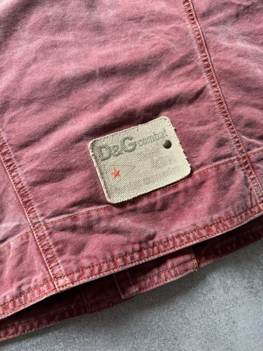 SS2003 Dolce & Gabbana Rebel Combat Red Hooded Jacket quOPJLS 9