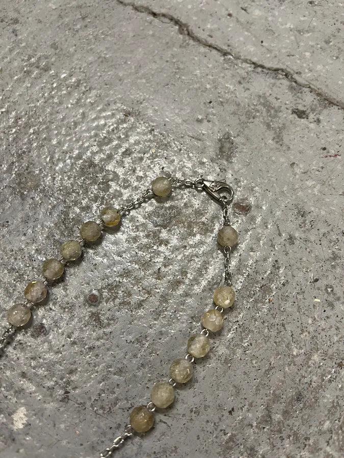 SS2003 Dolce & Gabbana Rosary Pearl Cross Silver Necklace HLDttXS 4