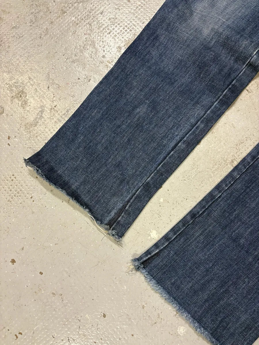 SS2003 Dolce & Gabbana Sex Buttoned Blue Denim Jeans (XS/S) nVMPRDY 8