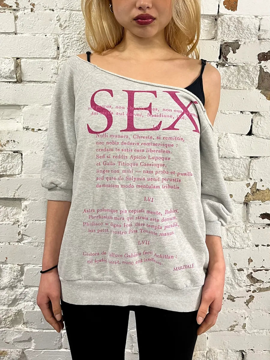 SS2003 Dolce & Gabbana Sex Grey Sweater JWAruOf 2