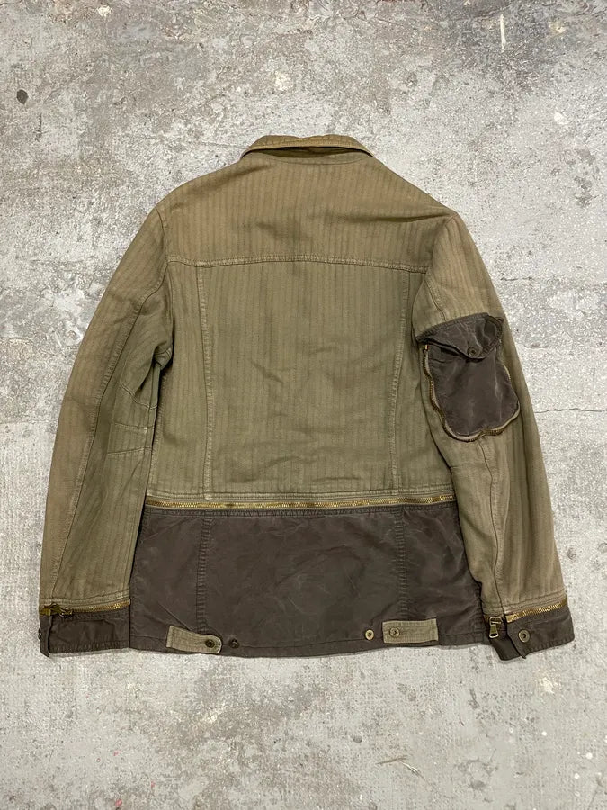 SS2003 Dolce & Gabbana Split Zip Military Jacket (XL) 2