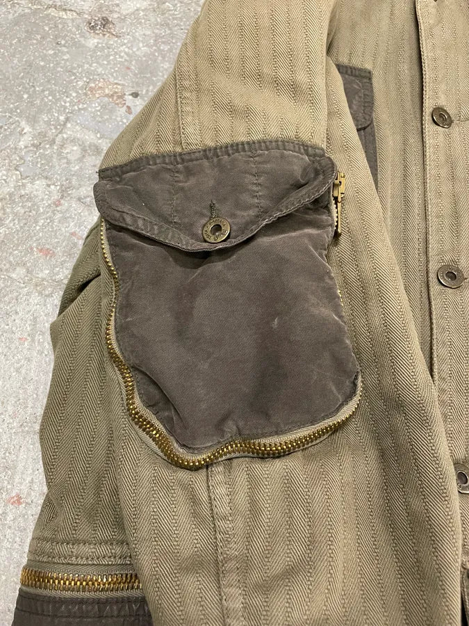 SS2003 Dolce & Gabbana Split Zip Military Jacket (XL) 5