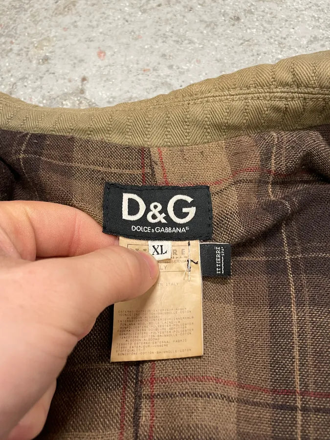 SS2003 Dolce & Gabbana Split Zip Military Jacket (XL) 9