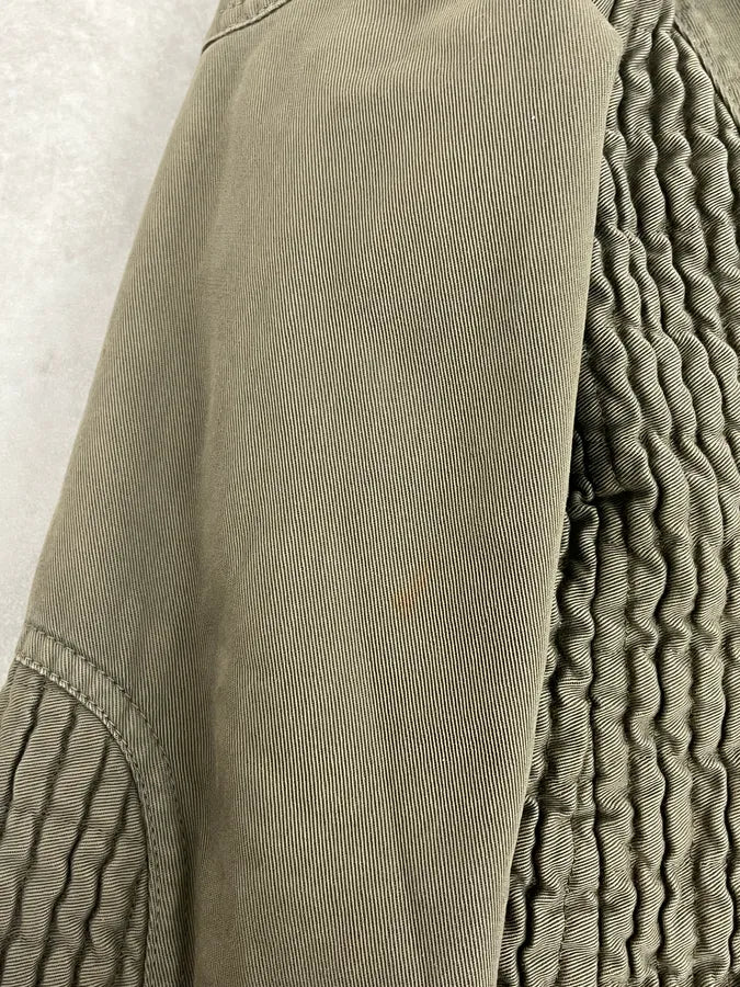 SS2003 Dolce & Gabbana Vertical Multi-Zip Khaki Jacket mxTIbur 10