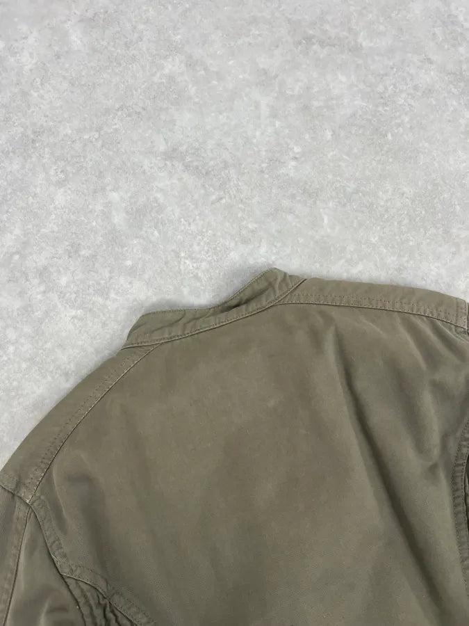 SS2003 Dolce & Gabbana Vertical Multi-Zip Khaki Jacket mxTIbur 6