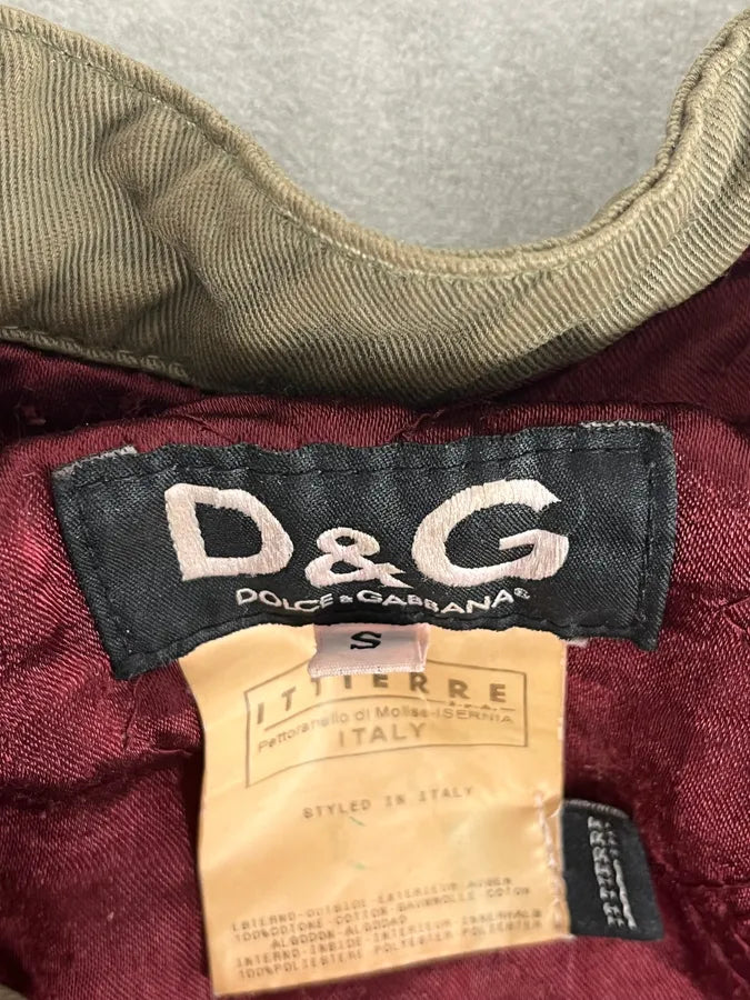 SS2003 Dolce & Gabbana Vertical Multi-Zip Khaki Jacket mxTIbur 9