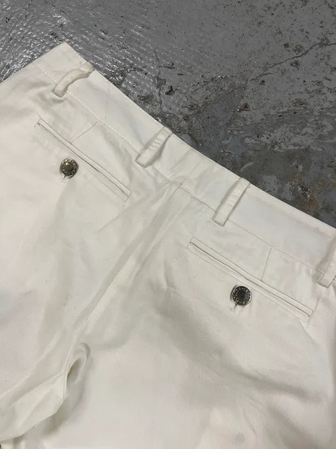 SS2003 Dolce & Gabbana White Sex Back Zip Pants mBchgNy 9