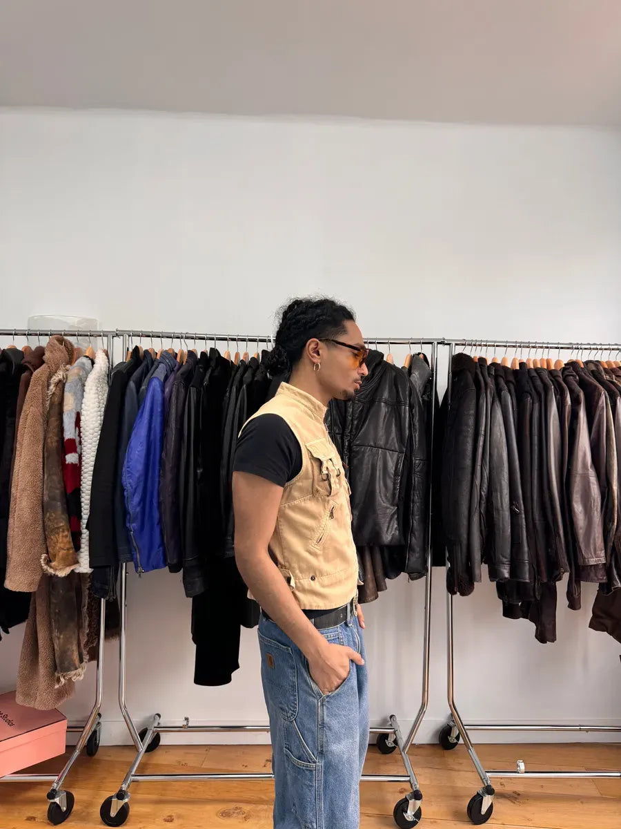SS2003 Dolce & Gabbana Beige Cargo Combat Vest TmkpRhs 2