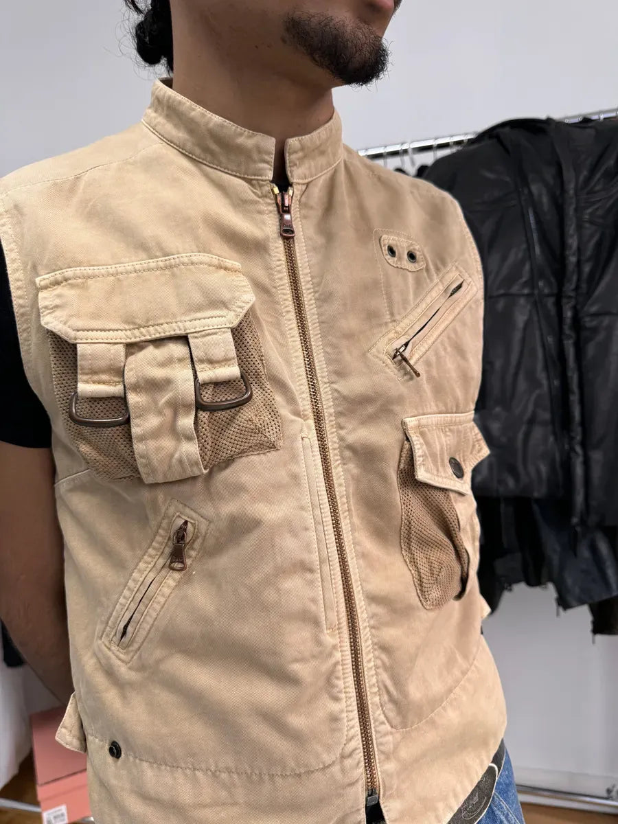 SS2003 Dolce & Gabbana Beige Cargo Combat Vest TmkpRhs 4