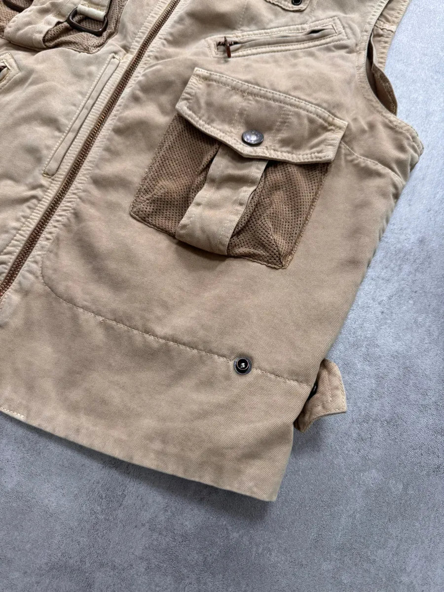SS2003 Dolce & Gabbana Beige Cargo Combat Vest TmkpRhs 7