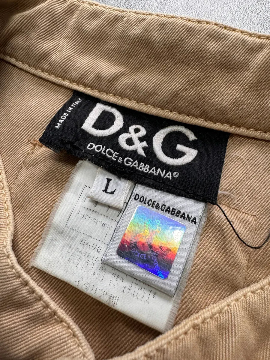 SS2003 Dolce & Gabbana Beige Cargo Combat Vest TmkpRhs 8