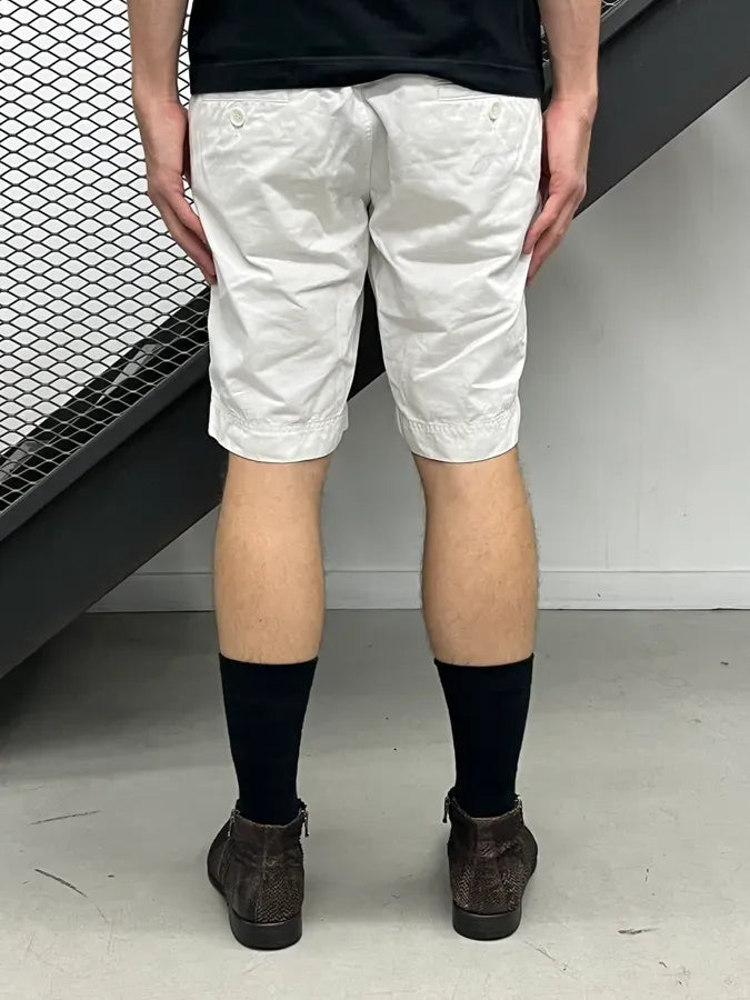 SS2003 Dolce & Gabbana White Cotton Cargo Shorts eeFZJGn 2