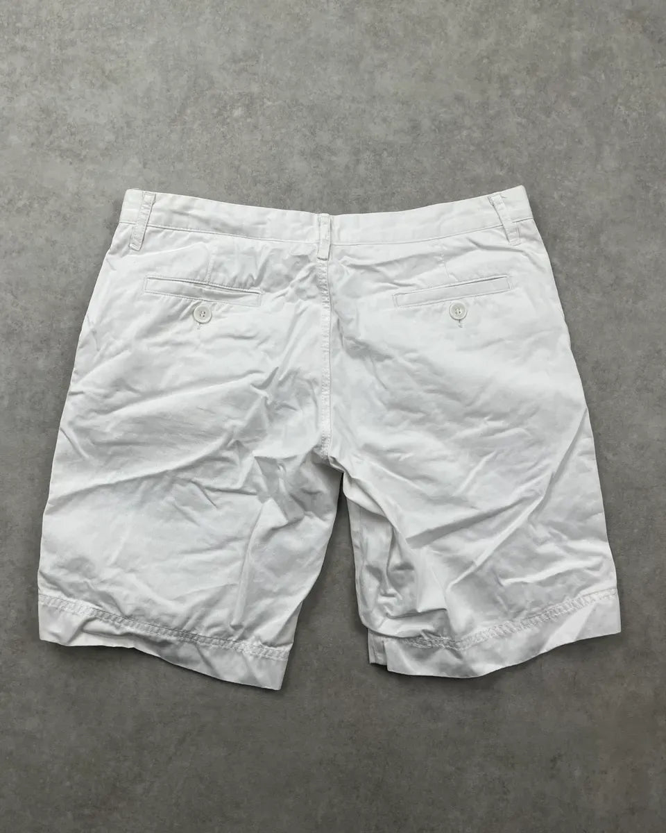 SS2003 Dolce & Gabbana White Cotton Cargo Shorts eeFZJGn 4