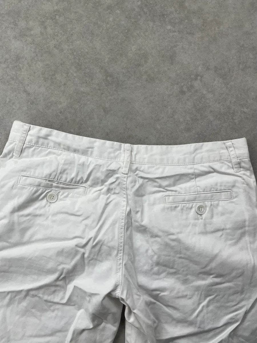 SS2003 Dolce & Gabbana White Cotton Cargo Shorts eeFZJGn 6