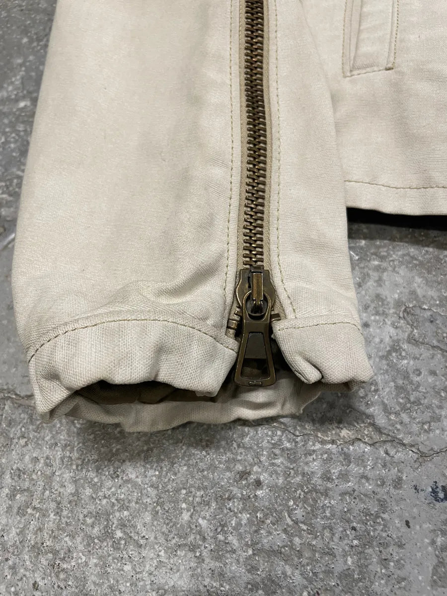 SS2003 Dsquared2 Biker Arm Zips Beige Jacket (S/M) 8