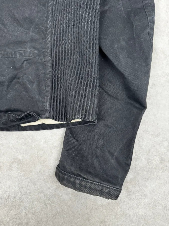 SS2003 Dsquared2 Black Arm Zip Biker Jacket HPXzxkL 10