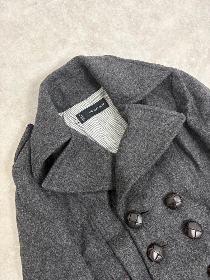AW2009 Dsquared2 Grey Wool Buttoned Officer Jacket JnutxRi 5