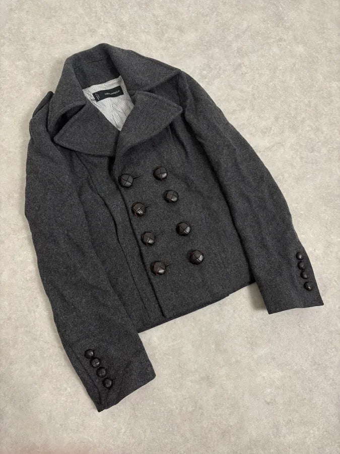 AW2009 Dsquared2 Grey Wool Buttoned Officer Jacket JnutxRi 4